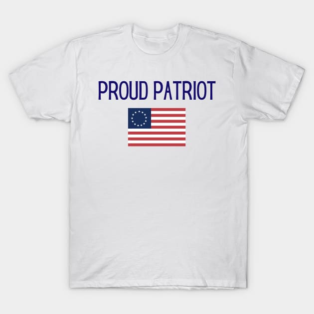 Betsy Ross Flag Patriot Gift Patriotic American Flag T-Shirt by InnerMagic